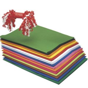 Silkespapper 50X70cm gul 25ark/fp