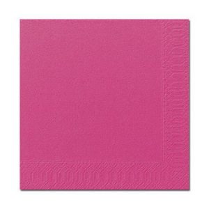 Servett 3-lags 33x33cm rosa 125/fp