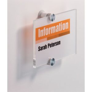 D?rrskylt DURABLE Crystal Sign 105x148mm