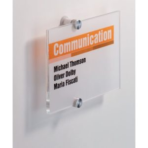 D?rrskylt DURABLE Crystal Sign 148x210mm