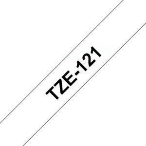 Tape BROTHER TZE121 9mm svart p? klar