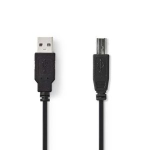 Kabel NEDIS USB 2.0 A-B 5m svart