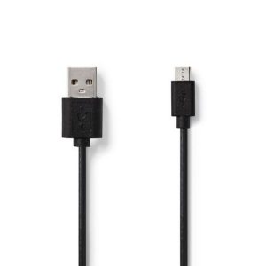 Kabel NEDIS USB-A ha - USB Micro B 2m sv