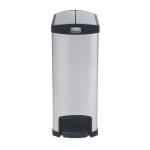Papperskorg RUBBERMAID Slim Jim 50L st?l