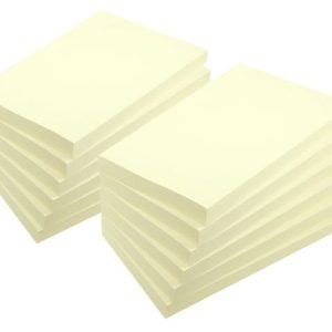 Notes LYRECO recycled 76x127mm gul 12/fp