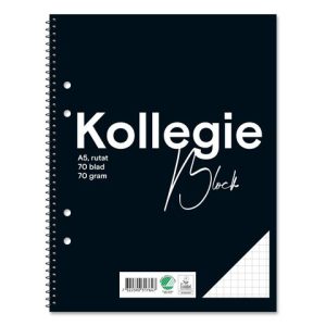 Kollegieblock FW A5 70g 70bl rut h