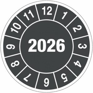 Kontrollmärken 2026 10mm 104/fp