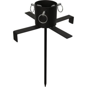 Julgransfot utomhus 47x36cm svart